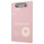 Nachhaltige, garnkomische Schafe Klemmbrett (Links)