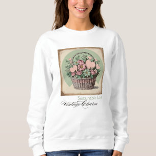 Nachhaltige Liebe, Vintage Charme Sweatshirt