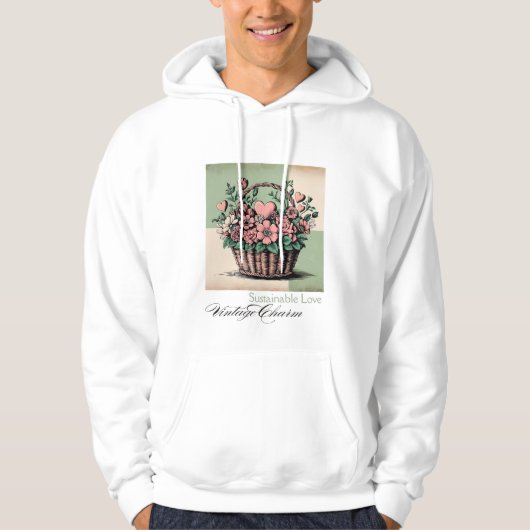 Nachhaltige Liebe, Vintager Charme Hoodie (Vorderseite)