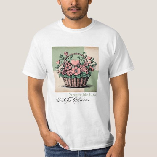 Nachhaltige Liebe, Vintager Charme T-Shirt (Vorderseite)