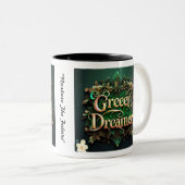 "Nachhaltige Lösungen" Zweifarbige Tasse (VorderseiteRechts)