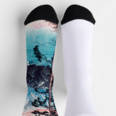 Nachhaltige Premium-Crew-Socken - Lingering Snow Socken (Oben)