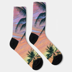 Nachhaltige Premium-Crew Socken Sonnenaufgang/Sonn