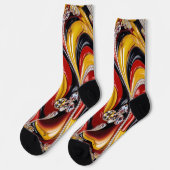Nachhaltige Socken mit belgischen Farben (Linkes Detail)
