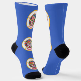 Nachhaltige Socken mit der Fahne von Minnesota