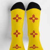 Nachhaltige Socken mit der Fahne von New Mexico (Oben)