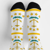 Nachhaltige Socken mit der Flagge von Rhode Island (Oben)