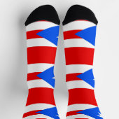 Nachhaltige Socken mit Fahne von Puerto Rico (Oben)
