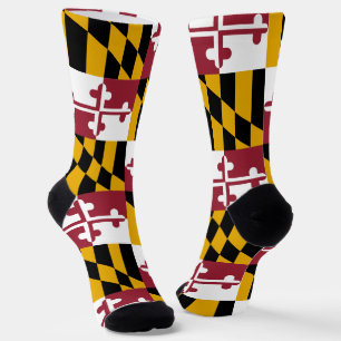 Nachhaltige Socken mit Maryland-Fahne