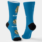 Nachhaltige Socken mit Oklahoma-Fahne (Gewinkelt)