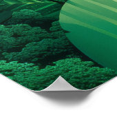 Nachhaltige Zukunft: Post für erneuerbare Energieq Poster (Ecke)