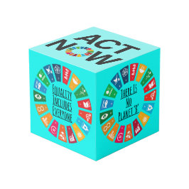 Nachhaltige Zukunft Würfel