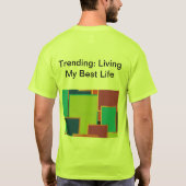 Nachhaltiger guter T - Shirt für saubere Umgebung (Rückseite)