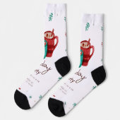 Nachhaltiger Premium-Crew-Sockel Socken (Linkes Detail)