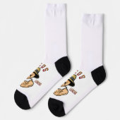 Nachhaltiger Premium-Crew-Sockel Socken (Linkes Detail)