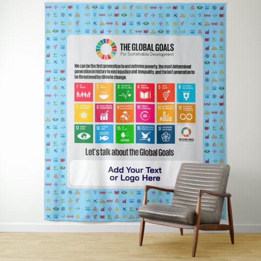 Nachhaltigkeitsdekor für Zuhause Office-Klassenzim Wandteppich (Beispiel)