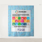 Nachhaltigkeitsdekor für Zuhause Office-Klassenzim Wandteppich (Vorderseite)