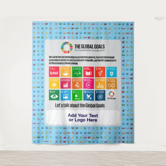 Nachhaltigkeitsdekor für Zuhause Office-Klassenzim Wandteppich (Vorderseite)