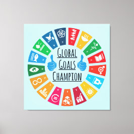 Nachhaltigkeitsziele Champions Inspirationsgeschen Leinwanddruck