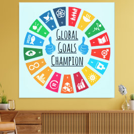Nachhaltigkeitsziele Champions Inspirationsgeschen Leinwanddruck