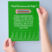 Nachhilfe-Poster Flyer (Hand)