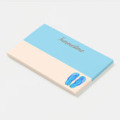 Nachhinein zum Strandtag Post-it Klebezettel (angewinkelt)