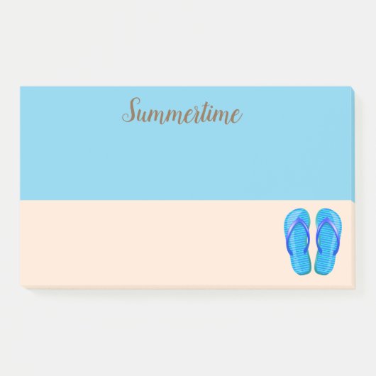 Nachhinein zum Strandtag Post-it Klebezettel (Vorderseite)
