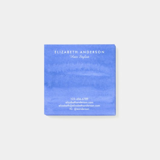 Nachhinein zum Wasserfarbenzwinkelgeschäft Post-it Klebezettel (Vorderseite)