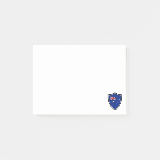 Nachhinweis der australischen Flagge Post-it Klebezettel (Vorderseite)