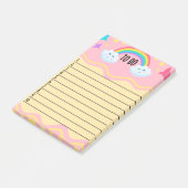 Nachhinweise: Bleibe Post-it Klebezettel (angewinkelt)