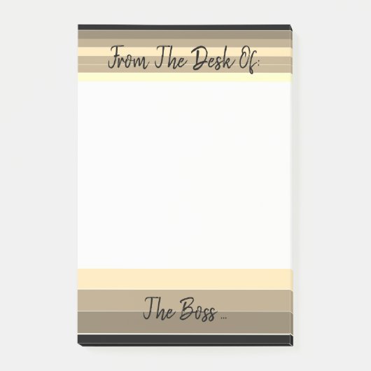 Nachhinweise für den Chef Post-it Klebezettel (Vorderseite)