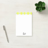 Nachhinweise gelb Kariert Post-it Klebezettel (Büro)
