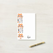 Nachhinweise Kitten Whimsical Cat Post-it Klebezettel (Auf Schreibtisch)