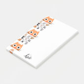 Nachhinweise Kitten Whimsical Cat Post-it Klebezettel (angewinkelt)