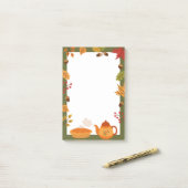 Nachhinweise zu Herbstelementen Post-it Klebezettel (Auf Schreibtisch)