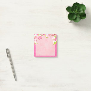 Nachhinweise zu Rosa und Weiße Rosen Post-it Klebezettel