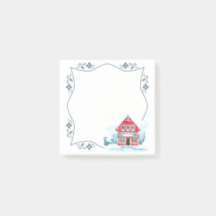 Nachhinweise zum Red House Winter Country Post-it Klebezettel