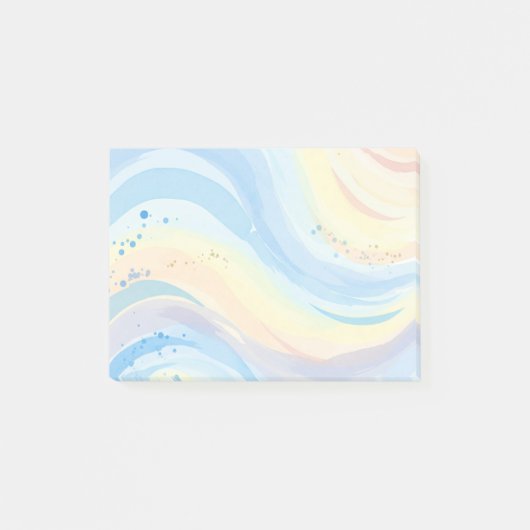 Nachhinweise zur Wasserfarbe Post-it Klebezettel (Vorderseite)