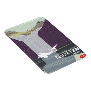 Nachi Falls Japan Vintages Reiseplakat Magnet