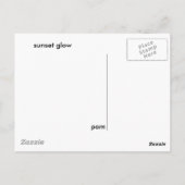 Nachkarte für Sonnenuntergang Postkarte (Rückseite)