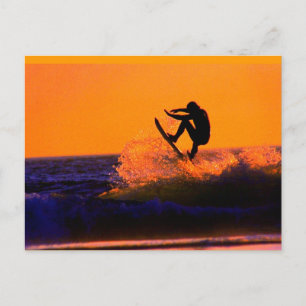 Nachkarte für Sonnenuntergang Postkarte