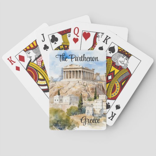 Nachklänge der Antike, Wächter der Akropolis Spielkarten (Rückseite)