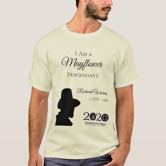 Nachkomme-Mann-T - Shirt Richard Waren Mayflower (Vorderseite)