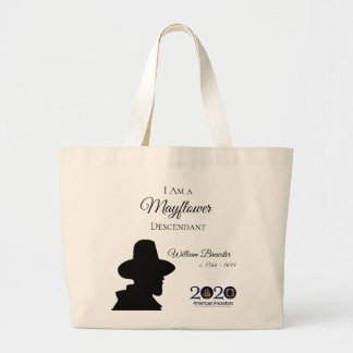 Nachkomme-Tasche Williams Brewster Mayflower Jumbo Stoffbeutel