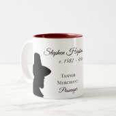 Nachkomme-Tasse Stephen Hopkins Mayflower Zweifarbige Tasse (Vorderseite Links)