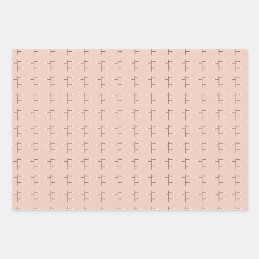 Nachkommen und Beeren in Pfirsich Geschenkpapier Set (Vorderseite 3)