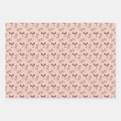 Nachkommen und Beeren in Pfirsich Geschenkpapier Set (Vorderseite)