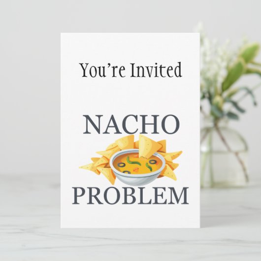 Nachkoproblem Einladung (Stehend Vorderseite)