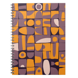 Nachlässig Geometrisch: Vintage-Formen-Muster Notizblock