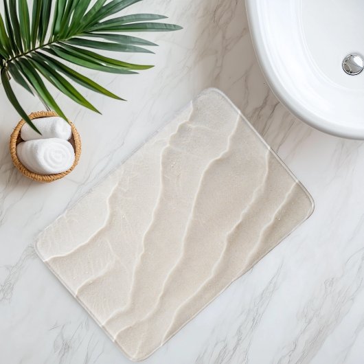 Nachlassstrände unter klarem Wasser Badematte